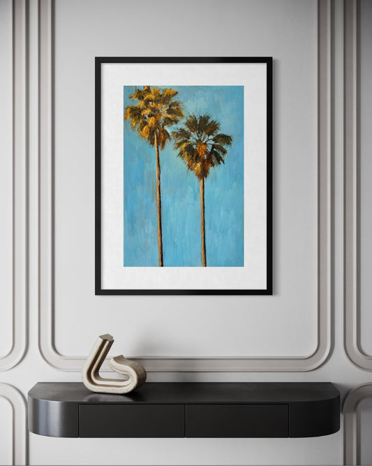 "Afternoon Palms" Poster