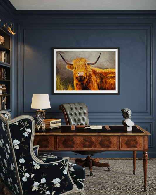 Framed Angus Poster