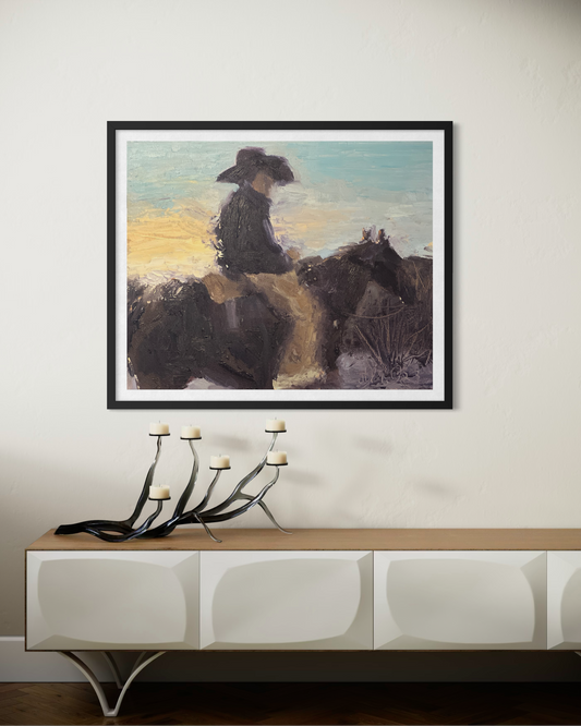 Framed "Last Light" poster