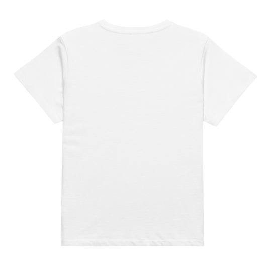 The Rodeo Baby Tee — back view on white background