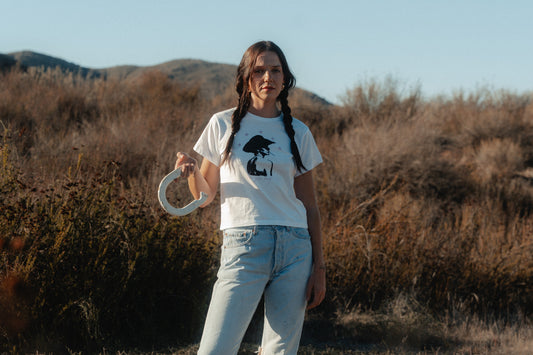 Bless Your Heart Baby Tee at a California ranch — J. Wellington Art Co.