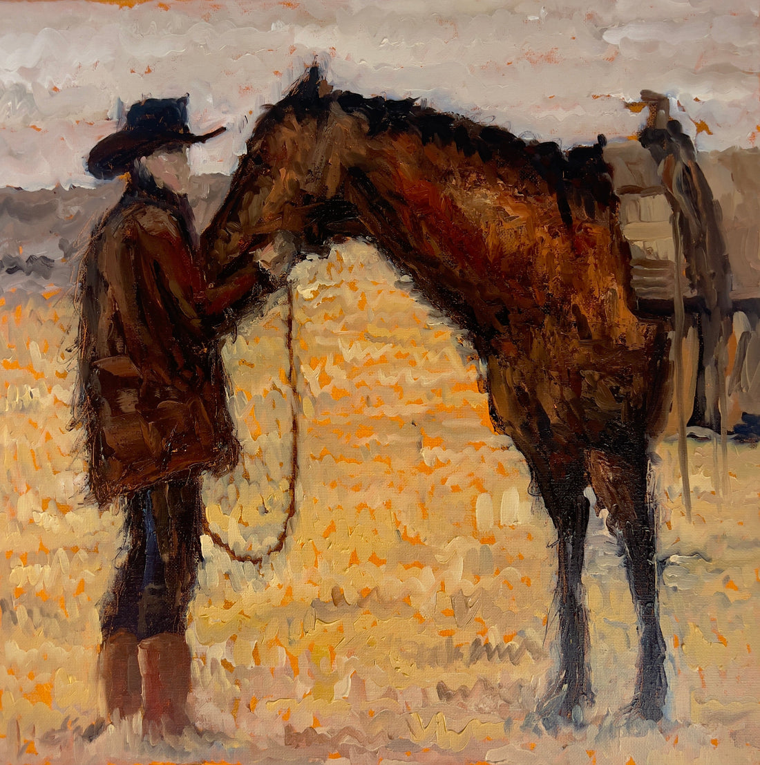Tethered Souls — oil painting by John Wellington