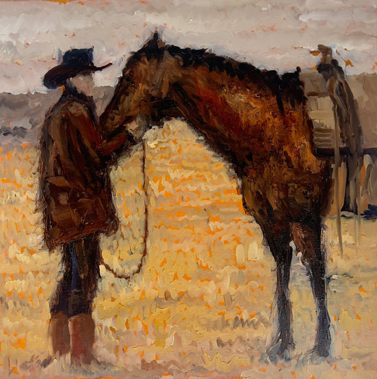 Tethered Souls — oil painting by John Wellington