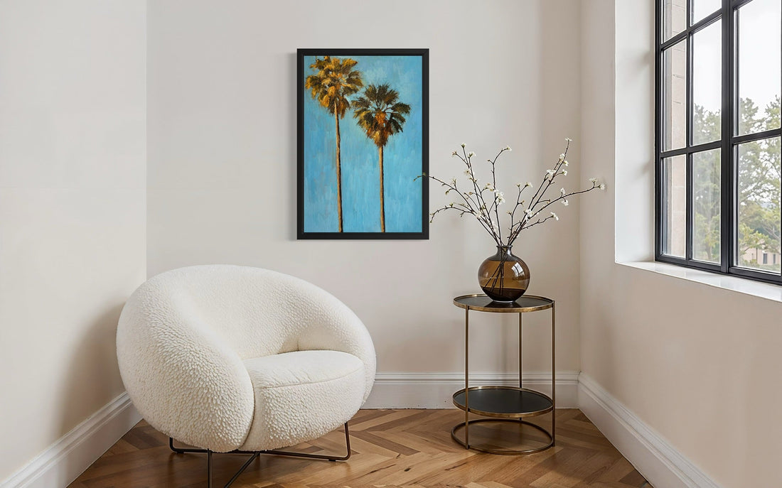 Afternoon Palms — oil on canvas by John Wellington