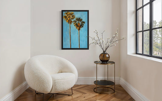 Afternoon Palms — oil on canvas by John Wellington