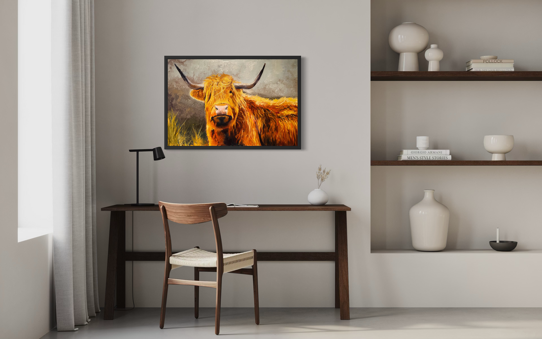 Angus — oil on canvas by John Wellington