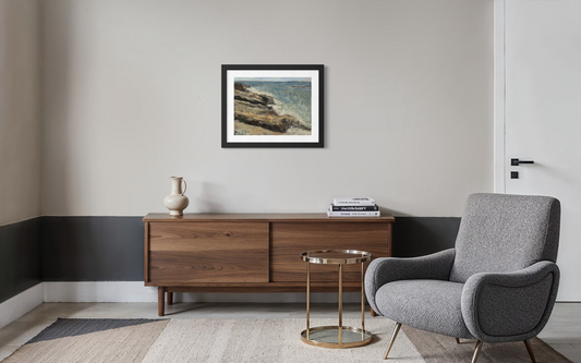 Rocky Beach — oil on canvas by John Wellington
