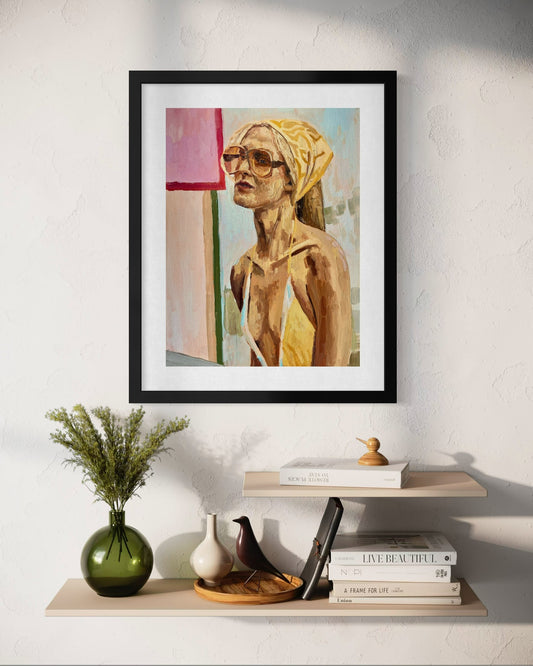 Framed poster