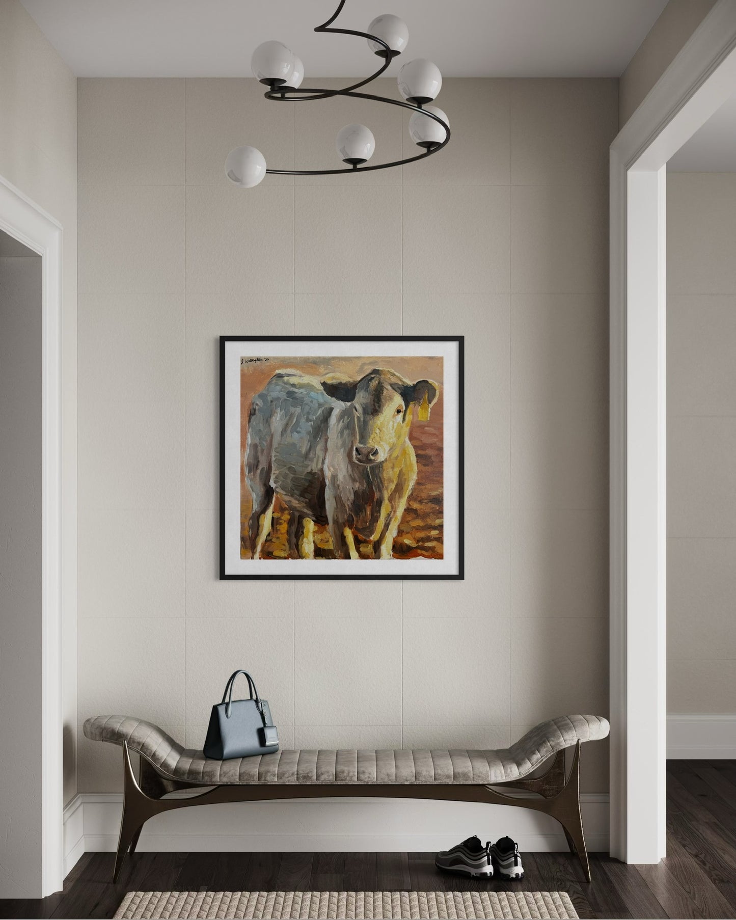 Framed "Sweet Pea" poster
