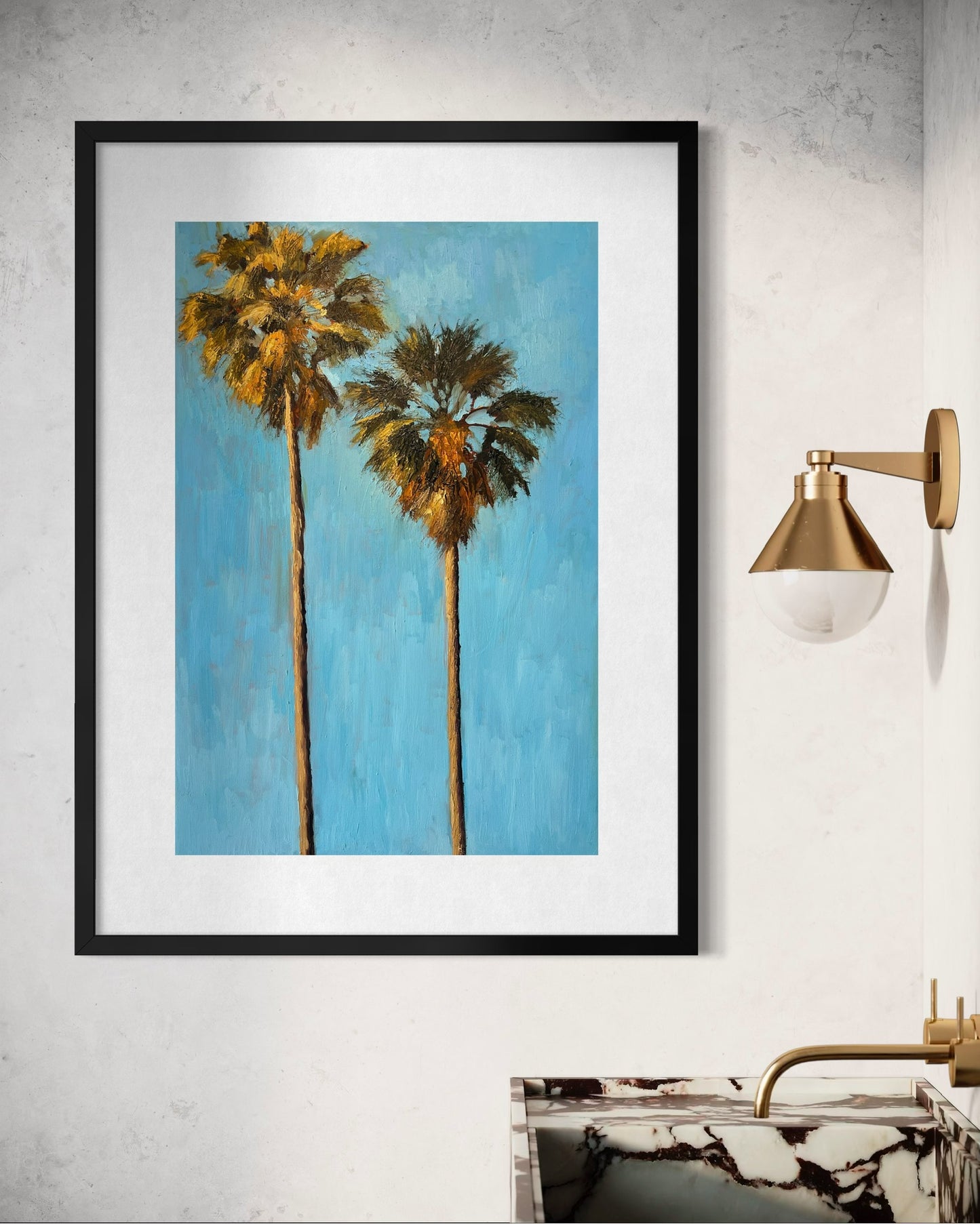 "Afternoon Palms" Poster