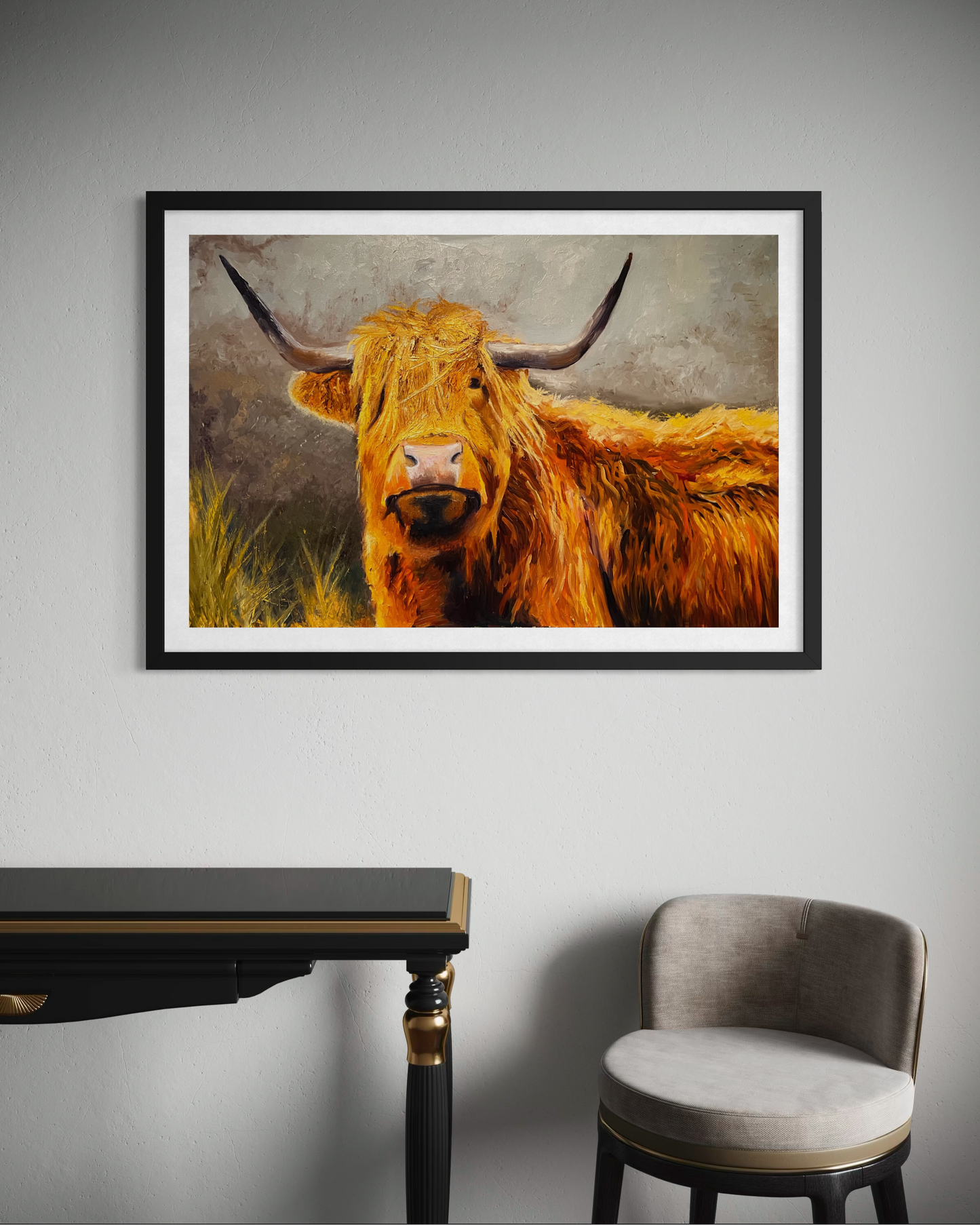 Framed Angus Poster