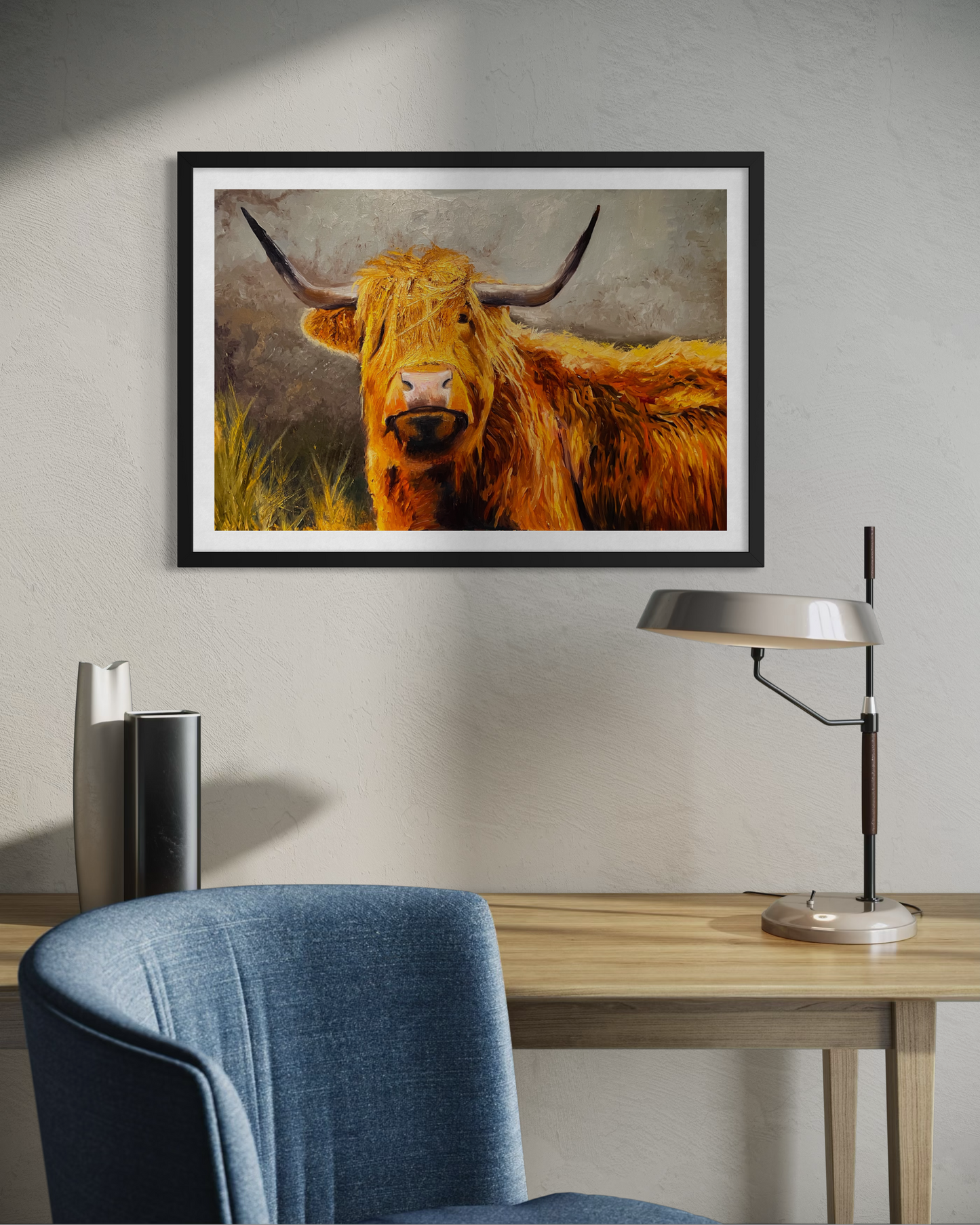 Framed Angus Poster