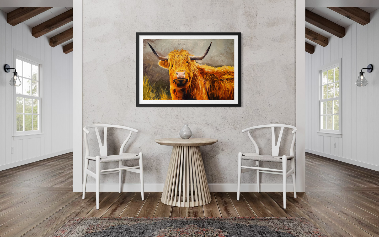 Framed Angus Poster