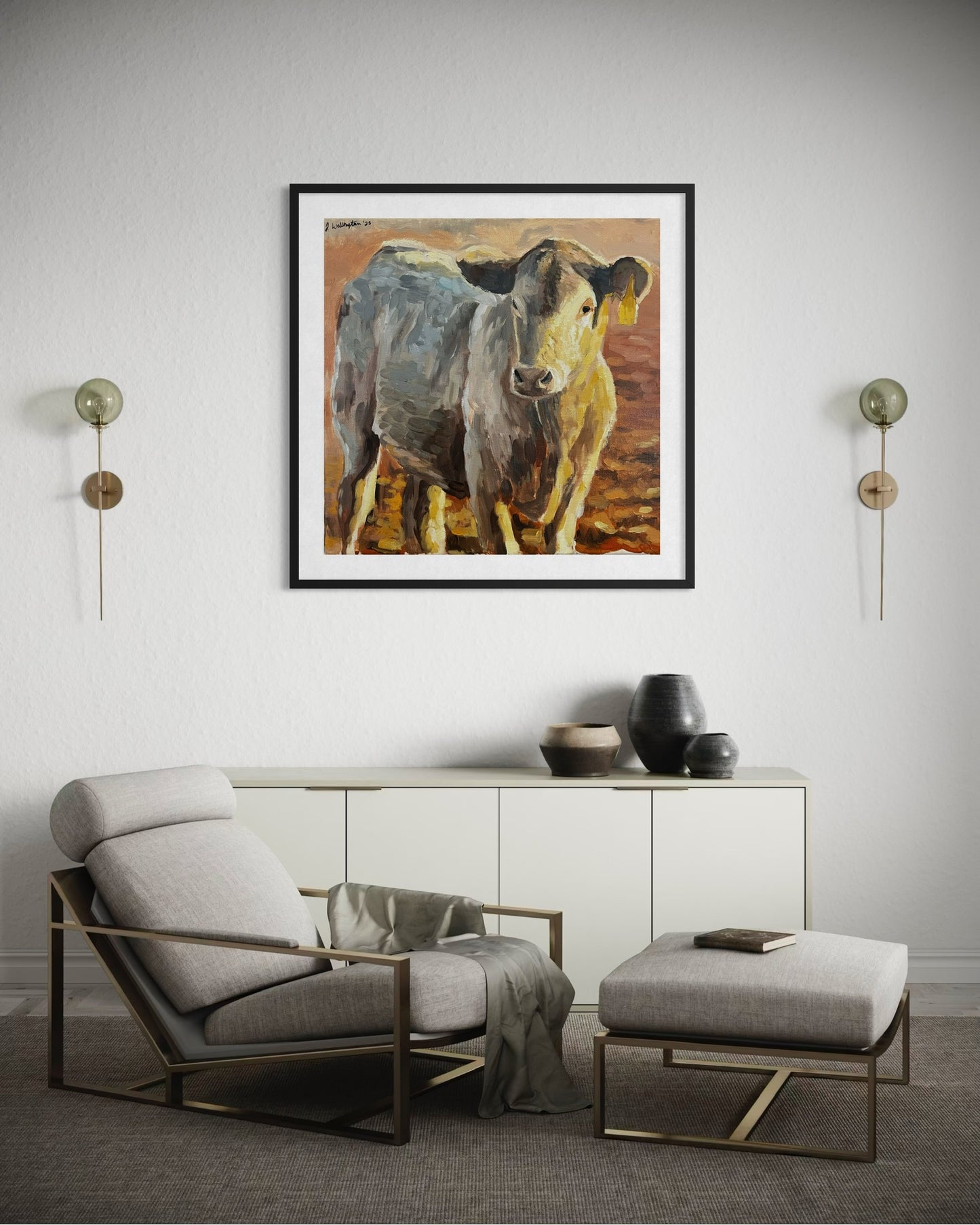 Framed "Sweet Pea" poster