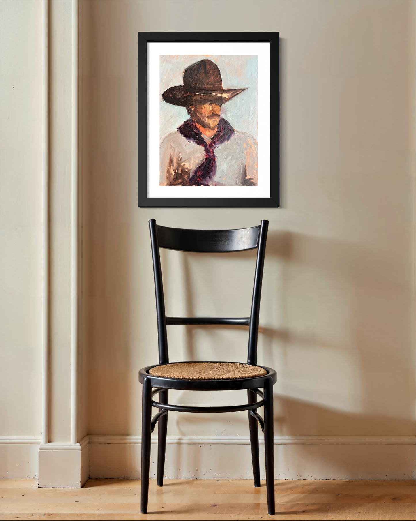 "Cowboy Study" Poster