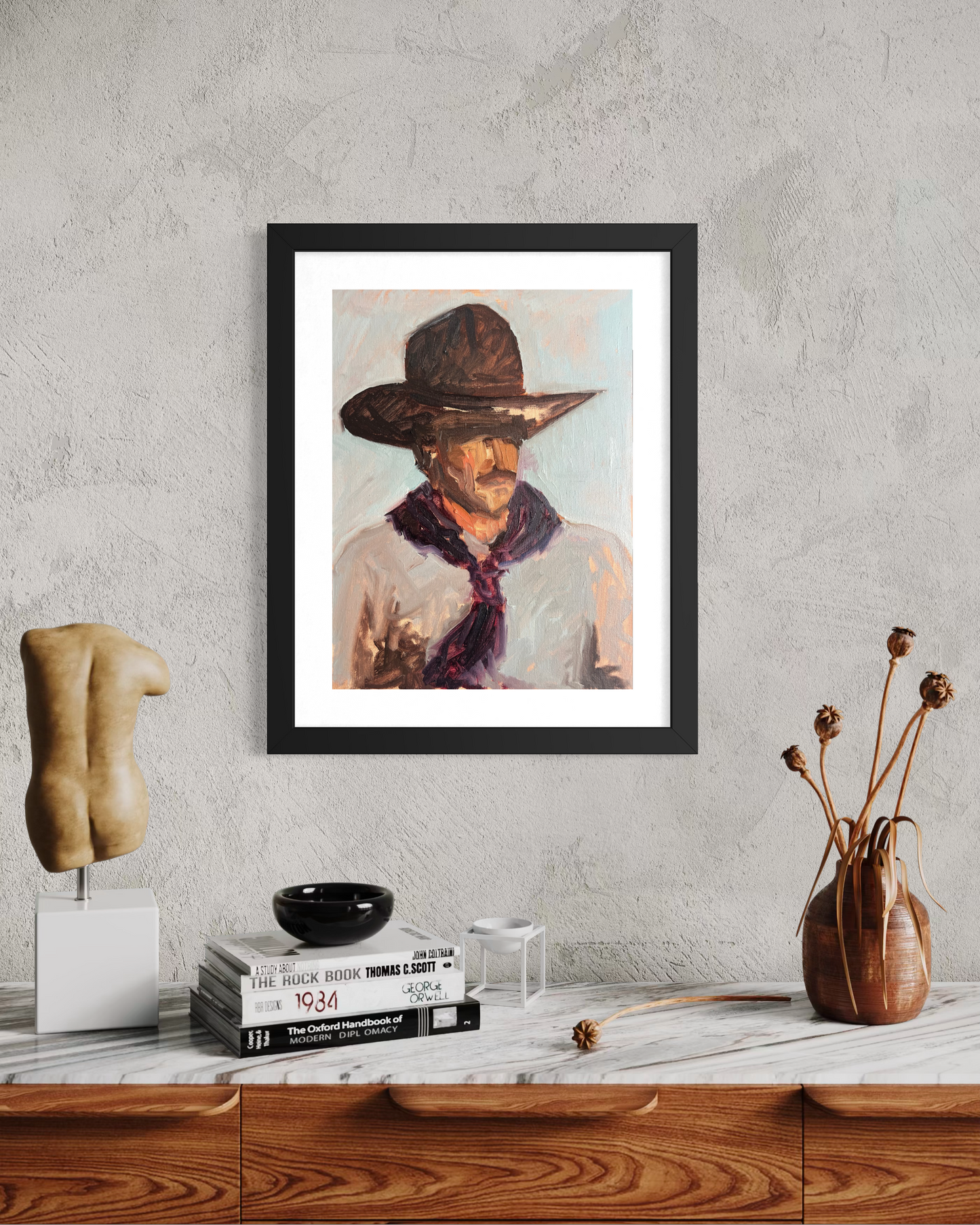 "Cowboy Study" Poster
