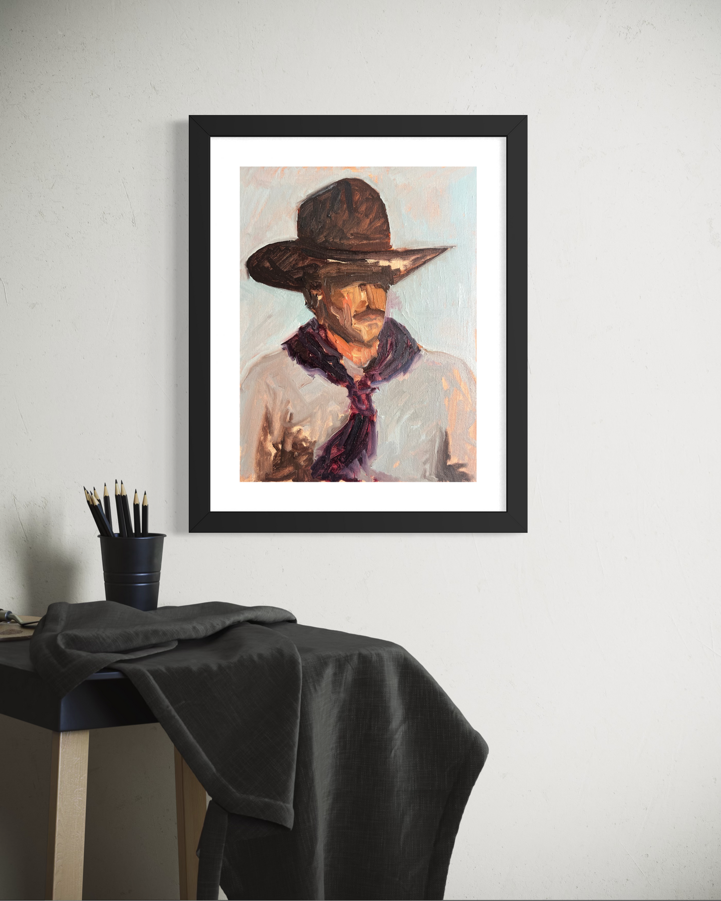 "Cowboy Study" Poster