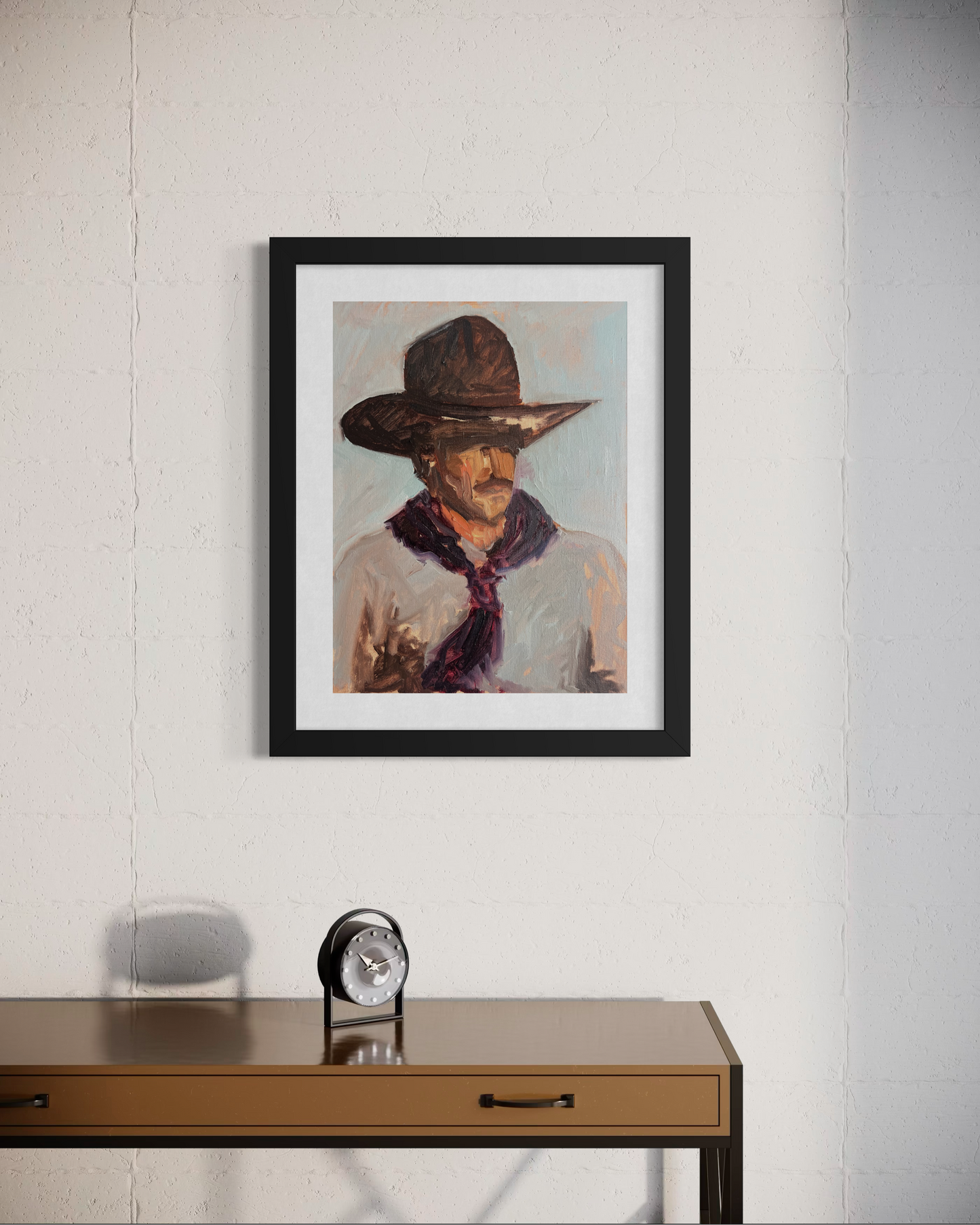 "Cowboy Study" Poster