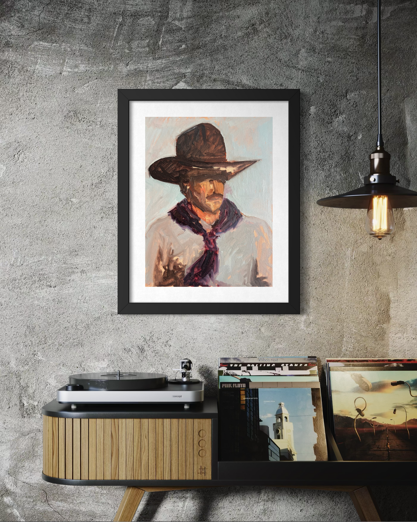 "Cowboy Study" Poster