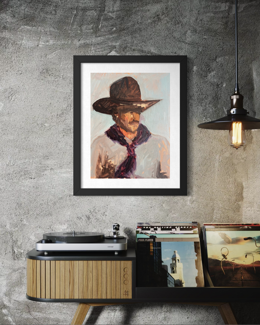 "Cowboy Study" Poster