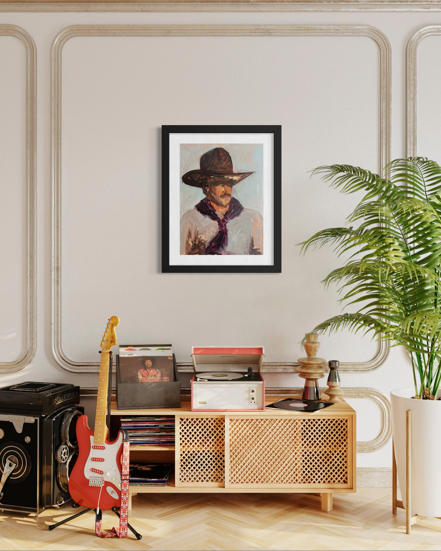 "Cowboy Study" Poster