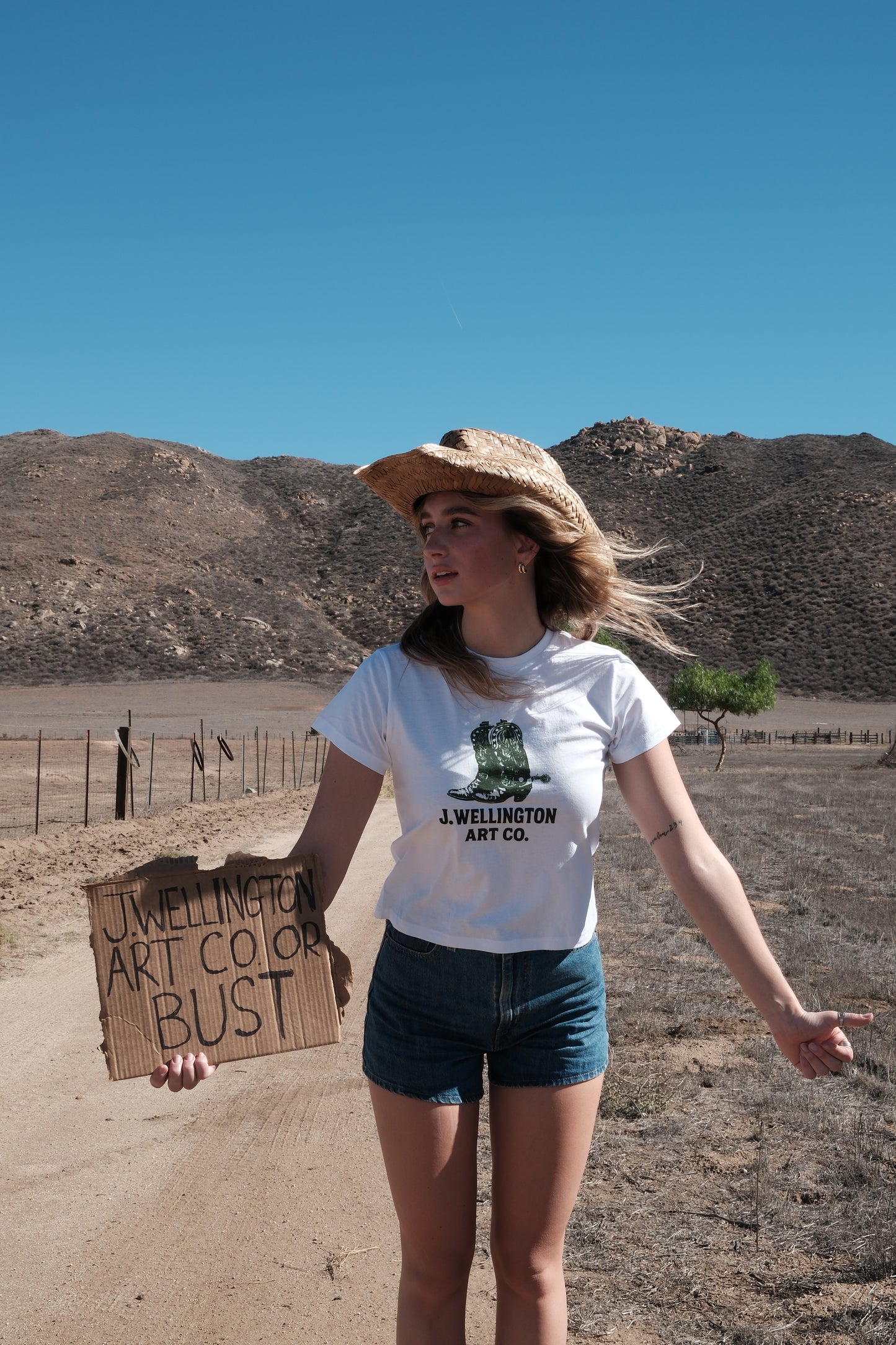 The Rodeo Baby Tee — fitted cropped western graphic tee