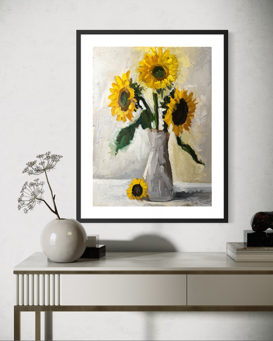 Framed "Sunflowers" Poster