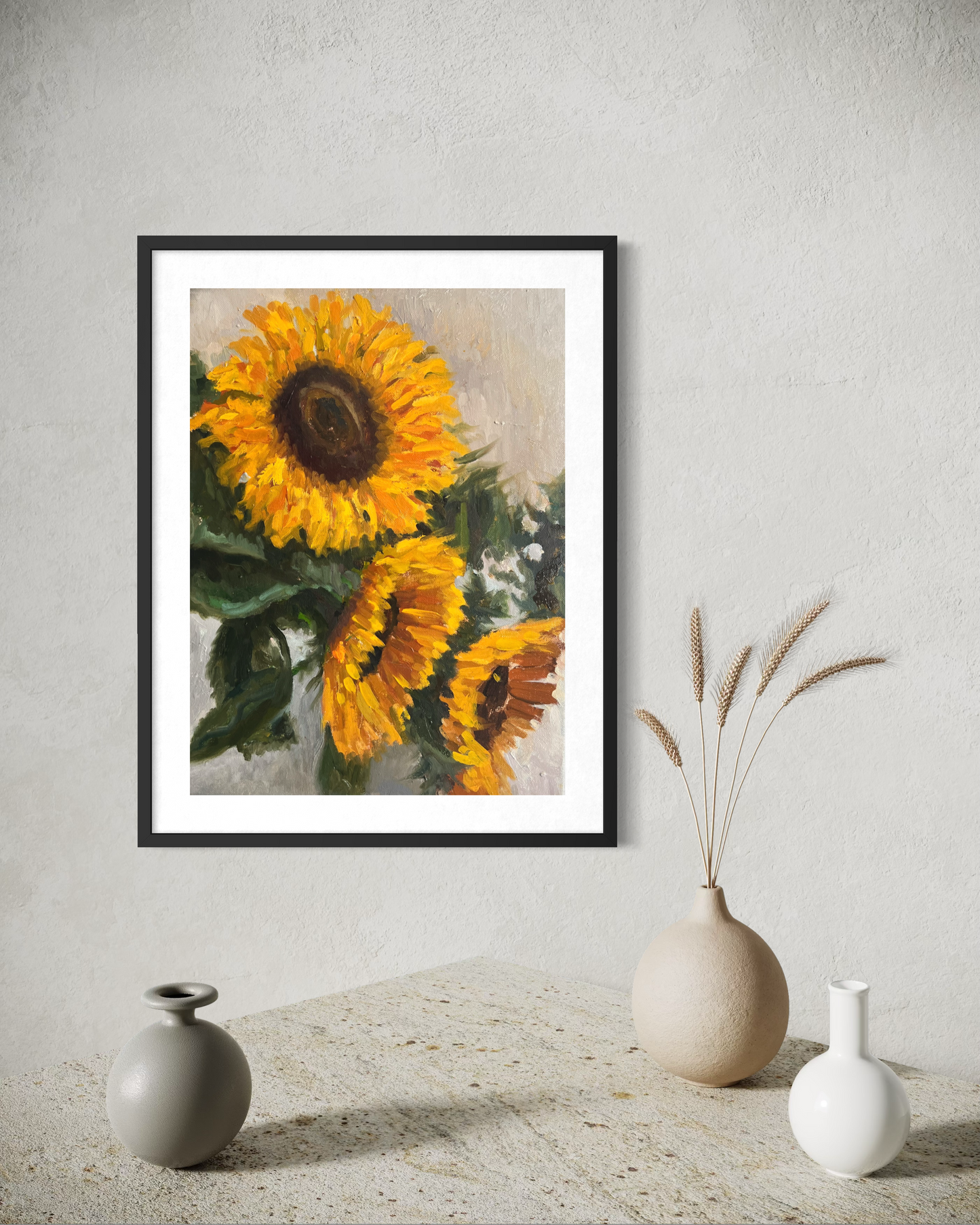 Framed "Sunflowers No. 2" Poster