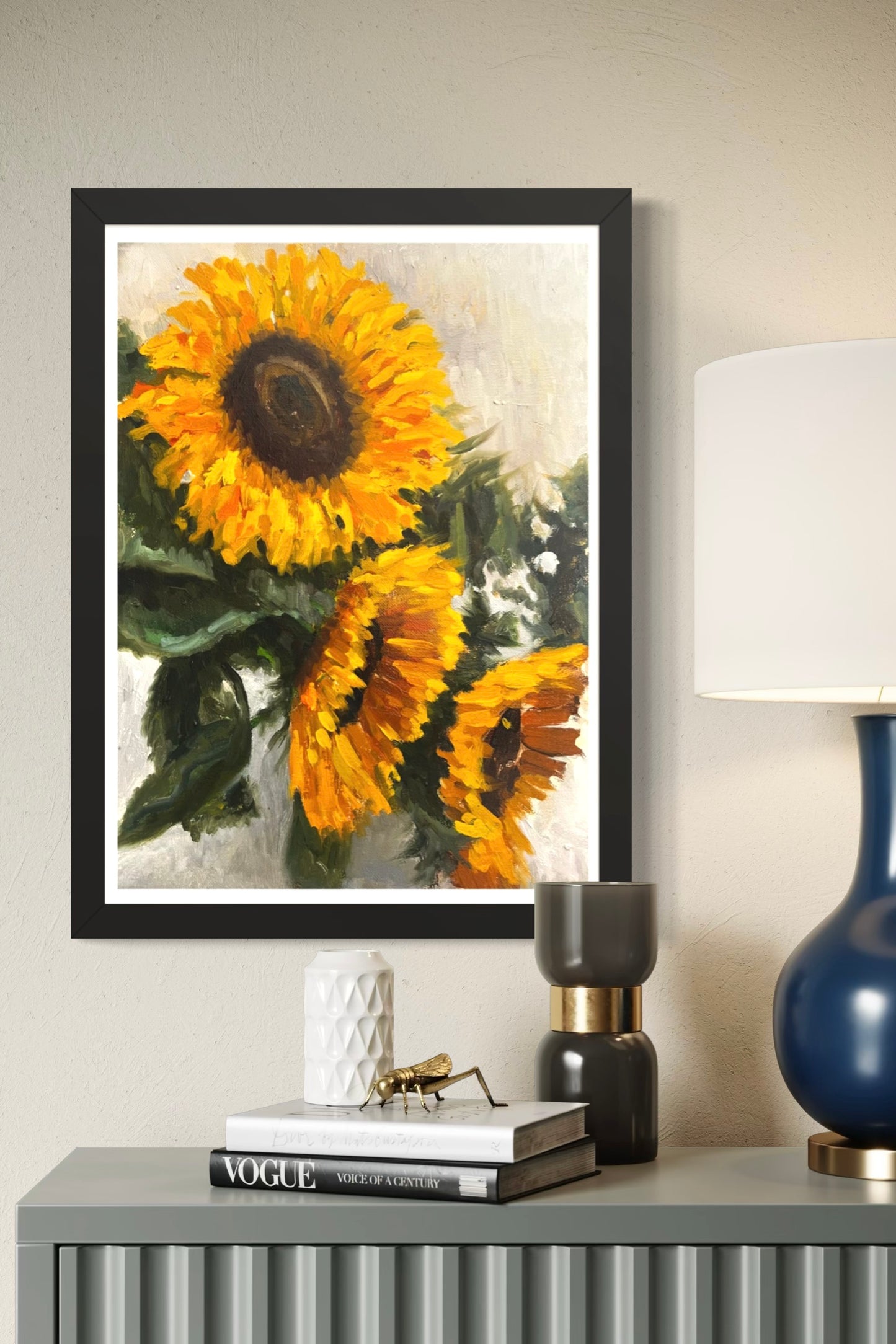 Framed "Sunflowers No. 2" Poster