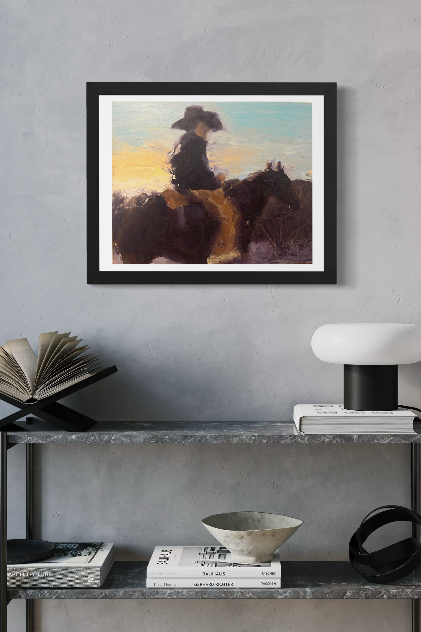 Framed "Last Light" poster