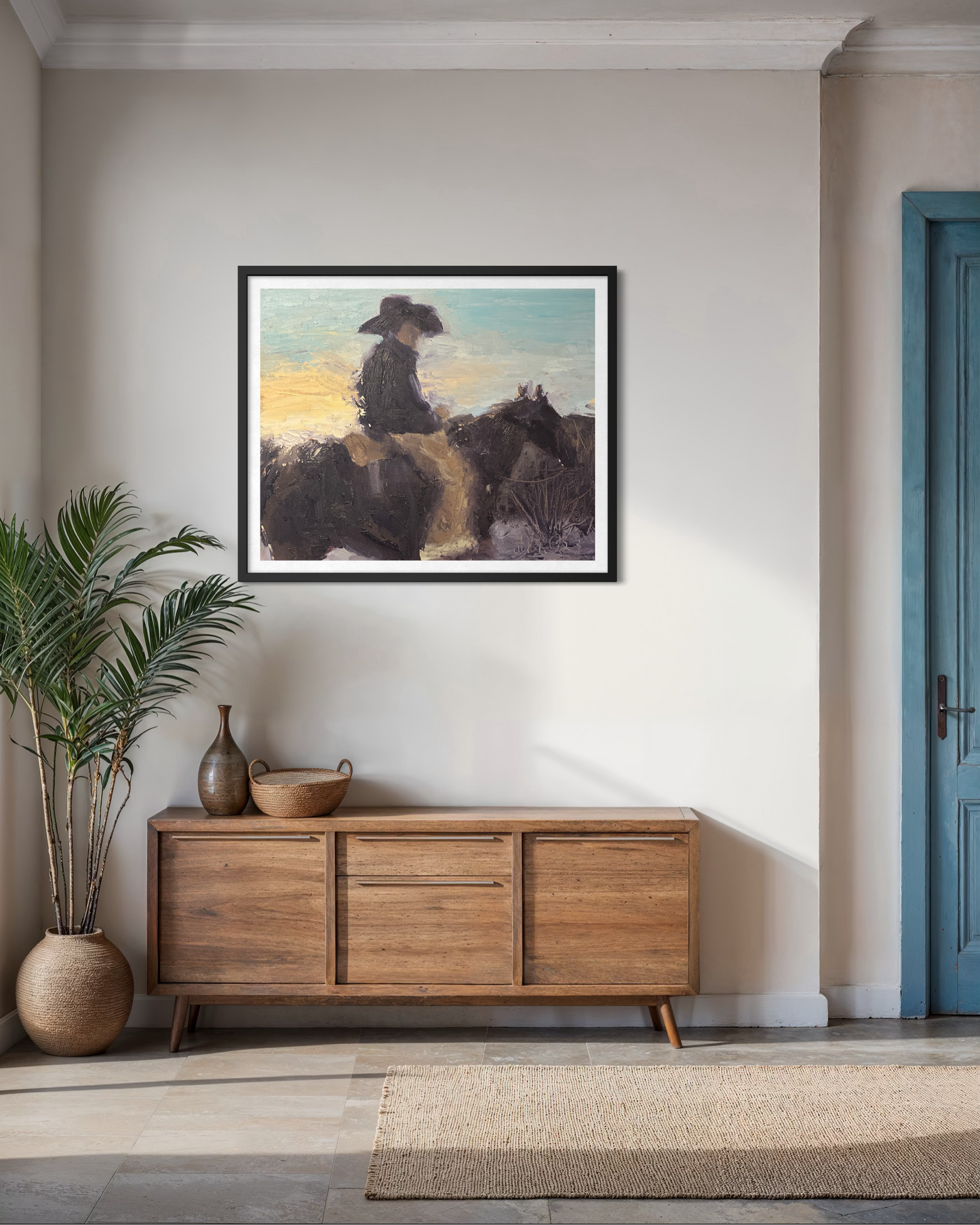 Framed "Last Light" poster