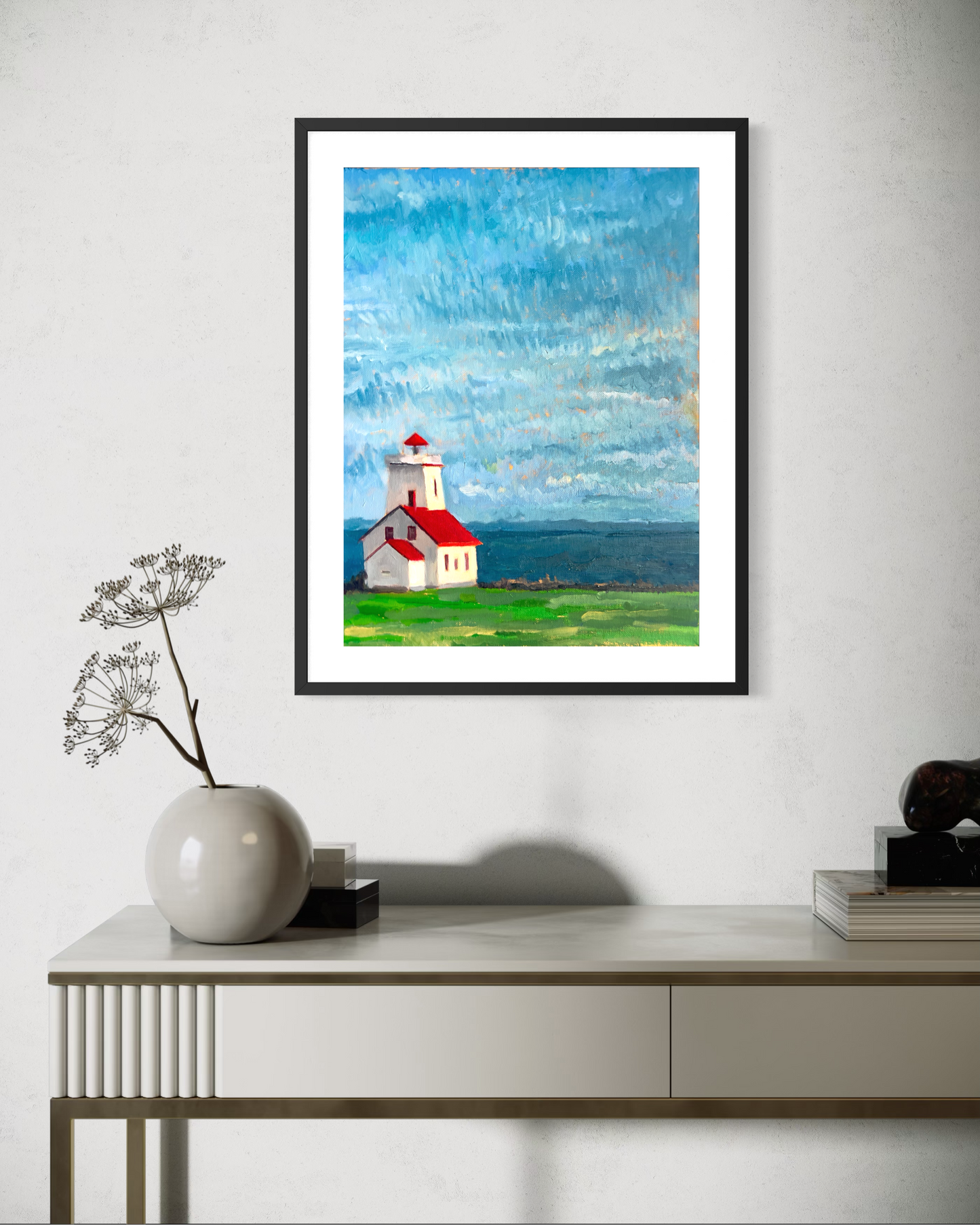Lighthouse by the Sea Poster