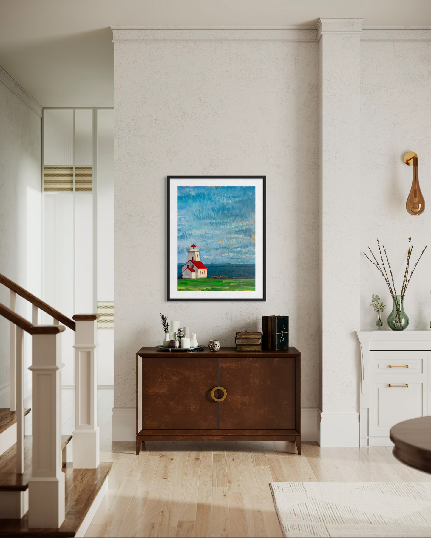 Lighthouse by the Sea Poster