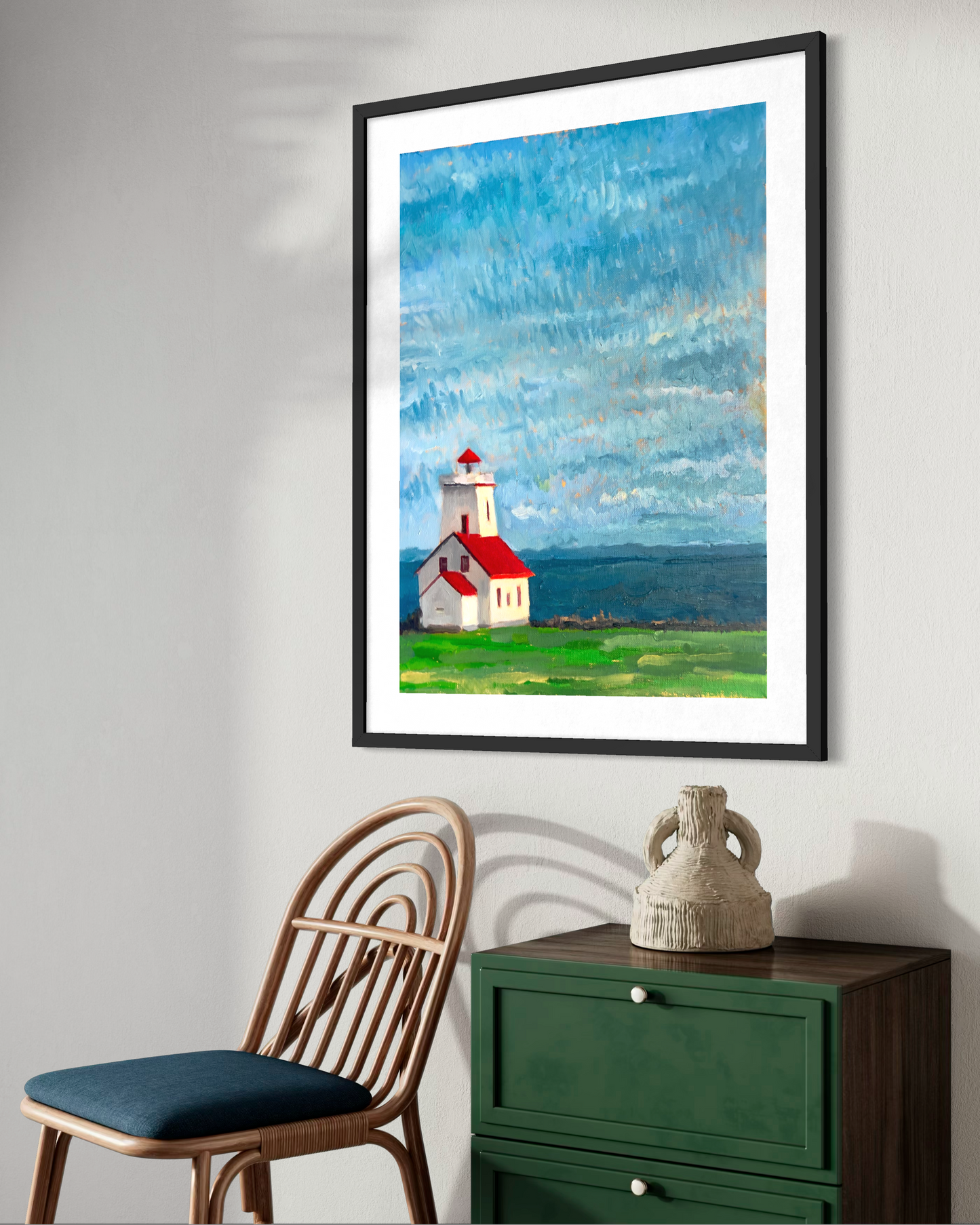 Lighthouse by the Sea Poster