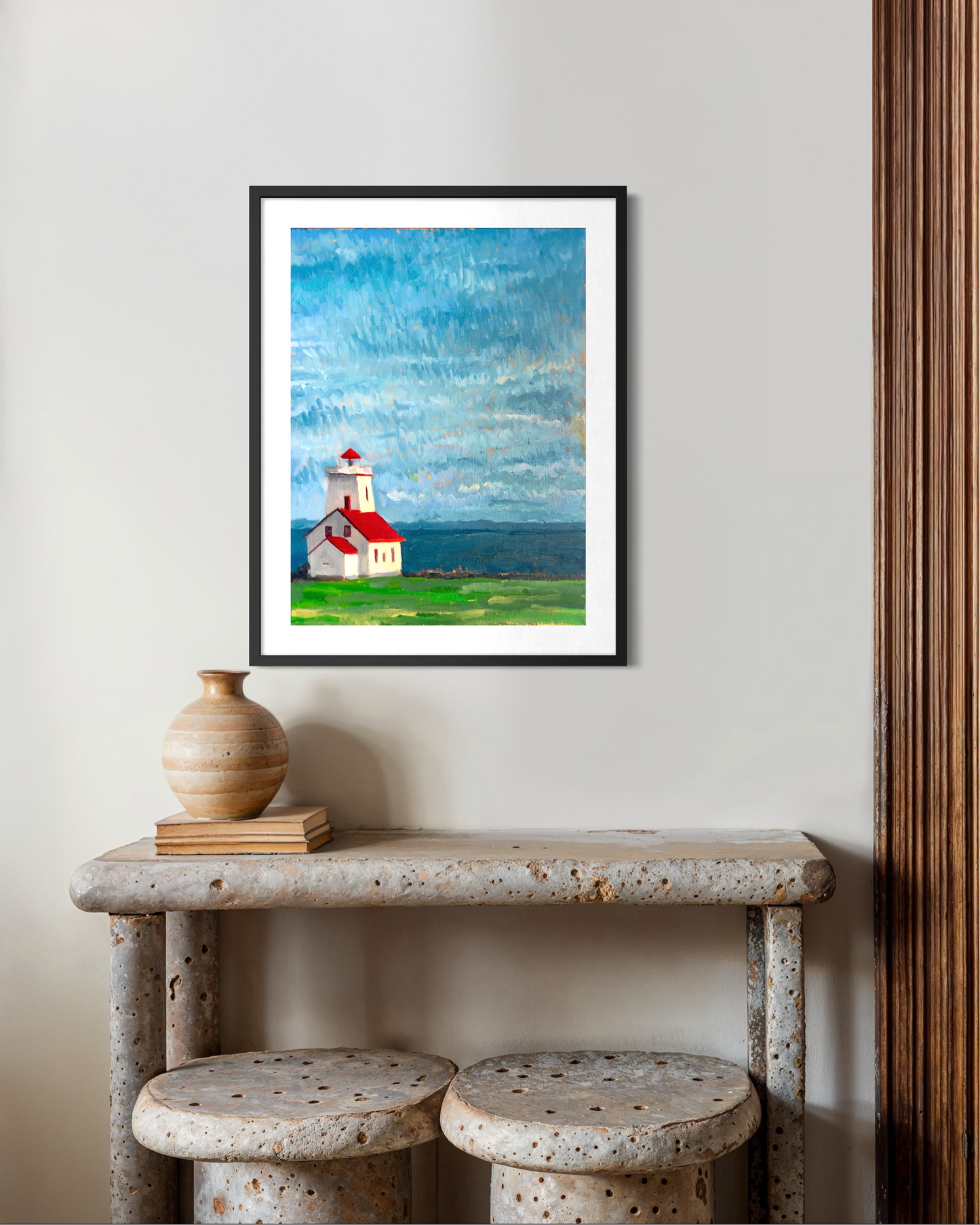 Lighthouse by the Sea Poster