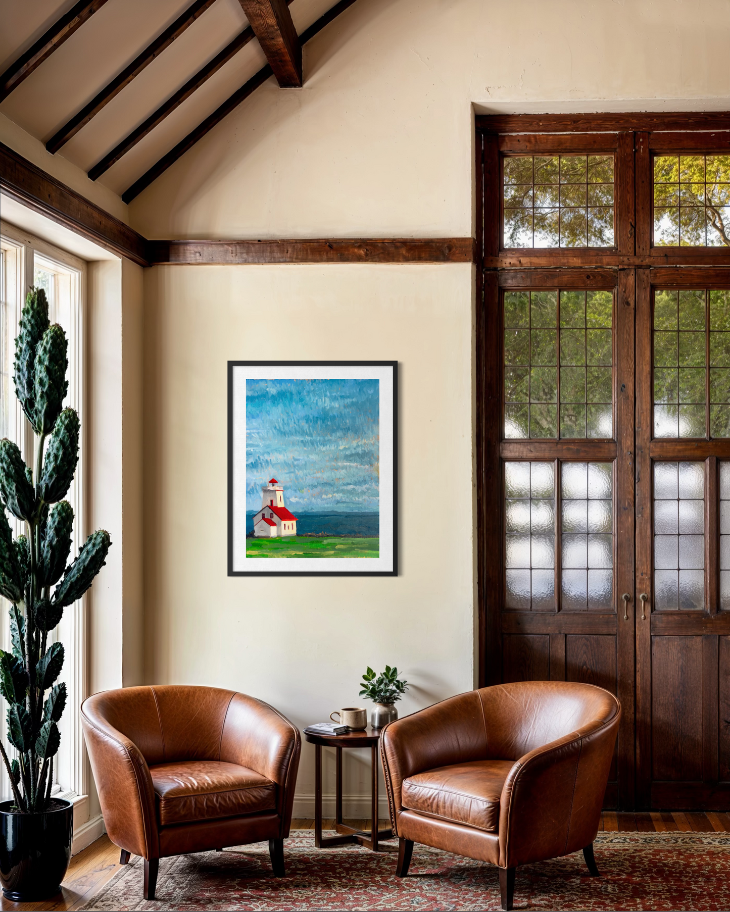 Lighthouse by the Sea Poster