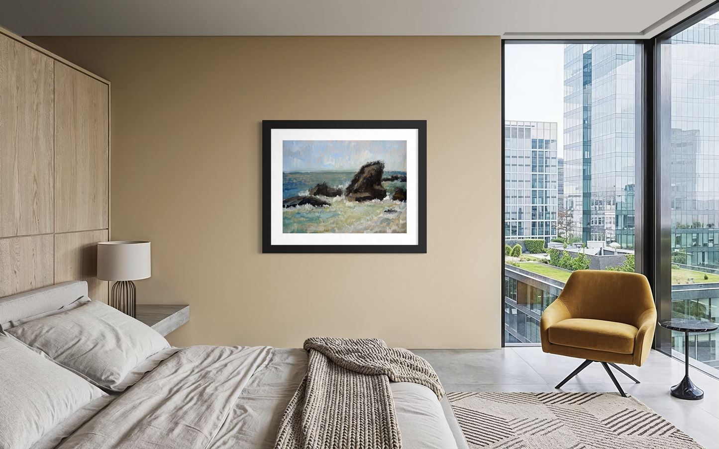 Rocks at Woods Cove Poster
