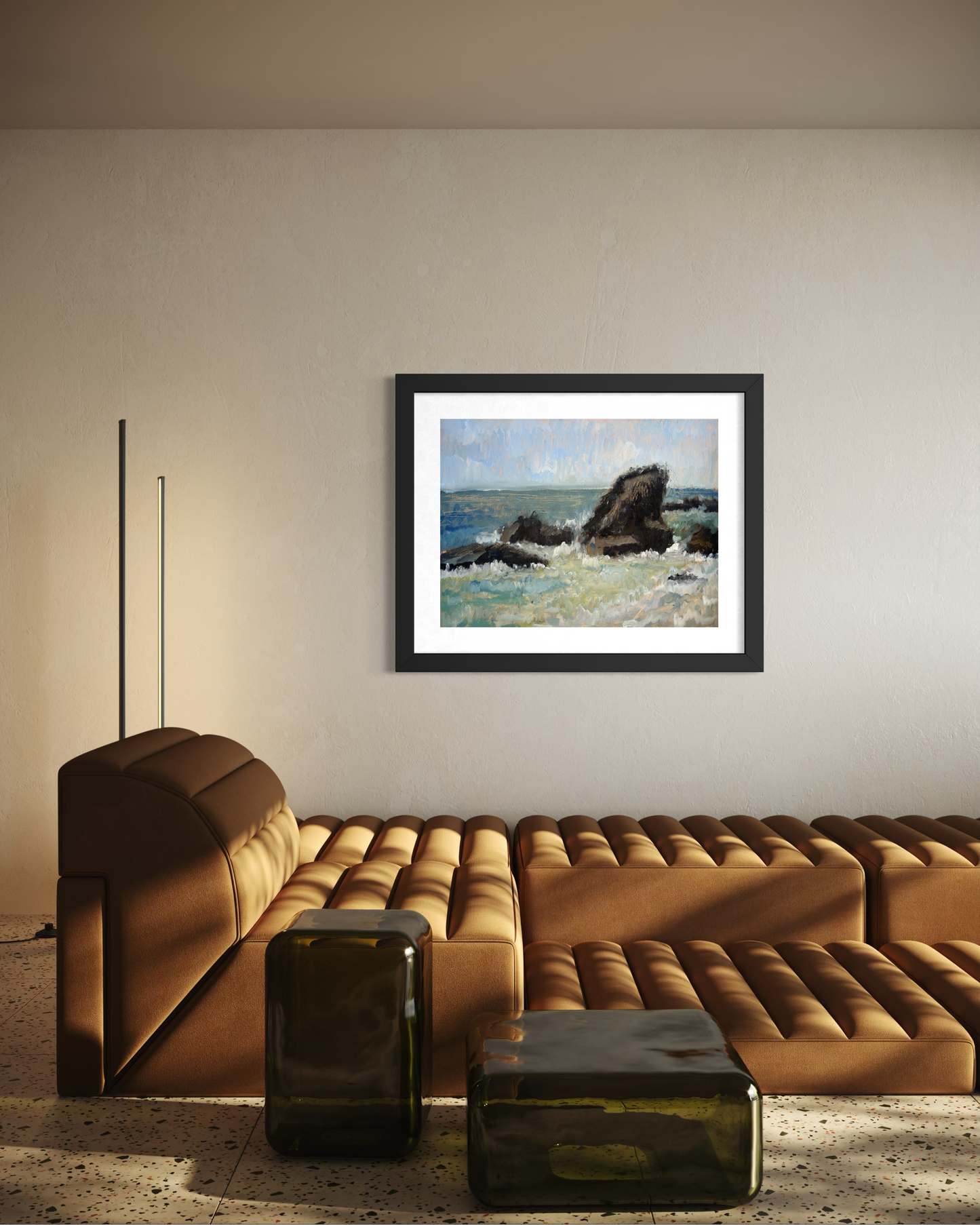 Rocks at Woods Cove Poster