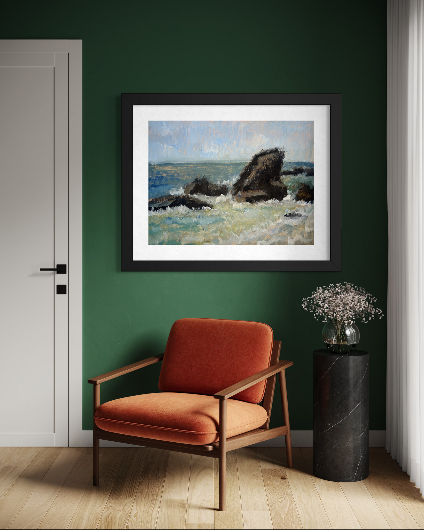Rocks at Woods Cove Poster