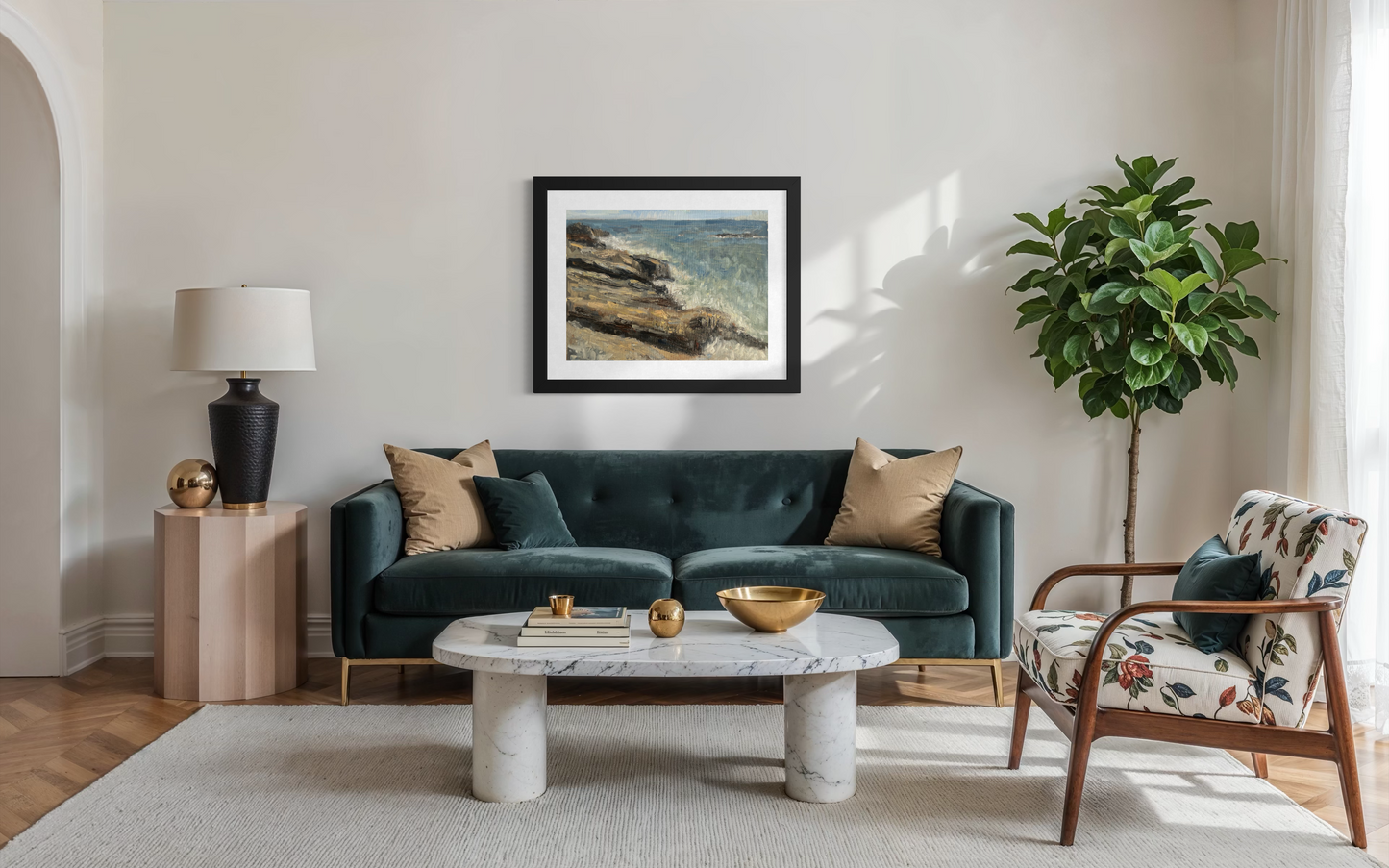"Rocky Beach" Framed Poster