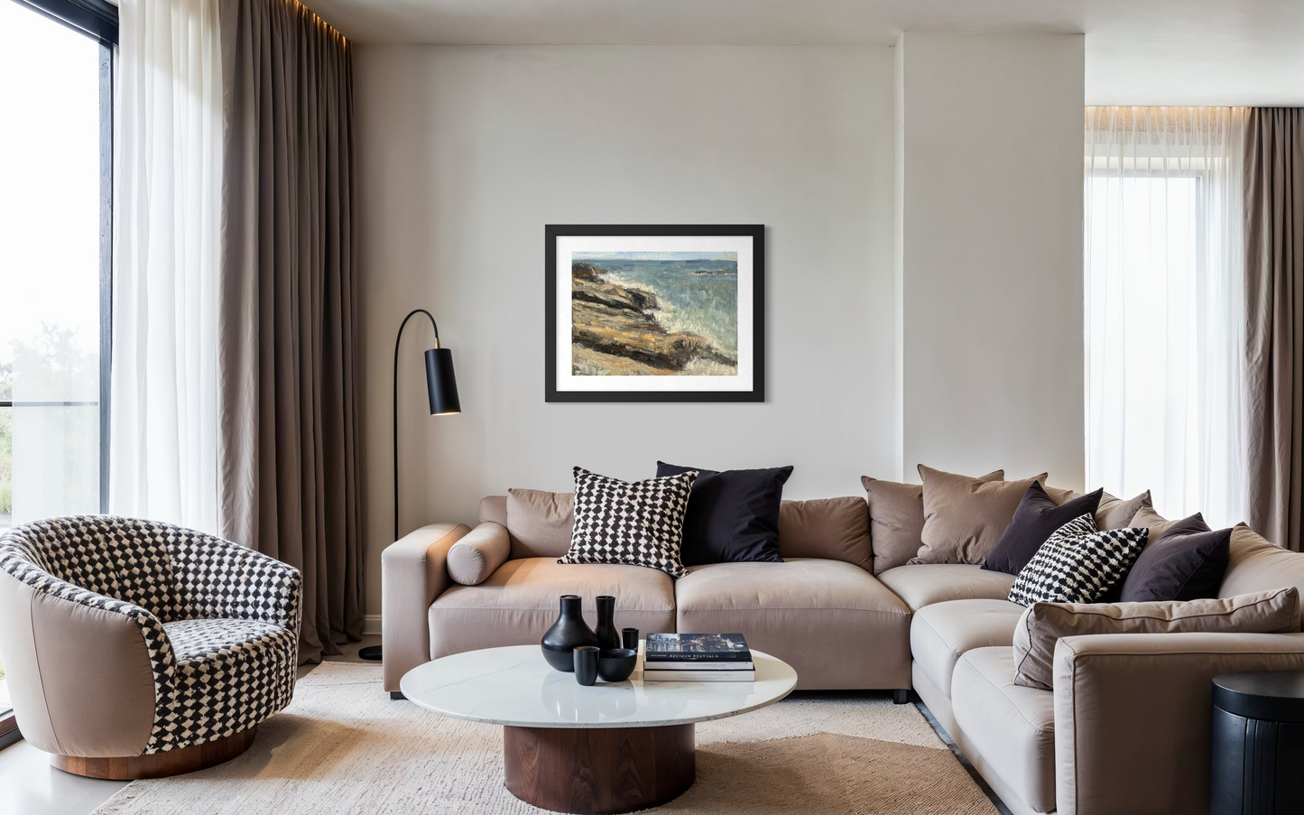 "Rocky Beach" Framed Poster
