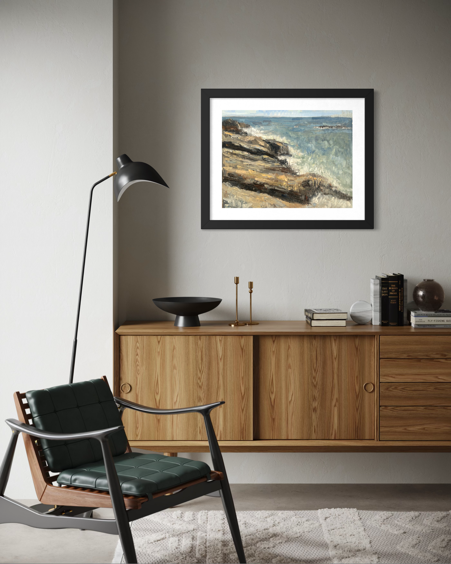 "Rocky Beach" Framed Poster