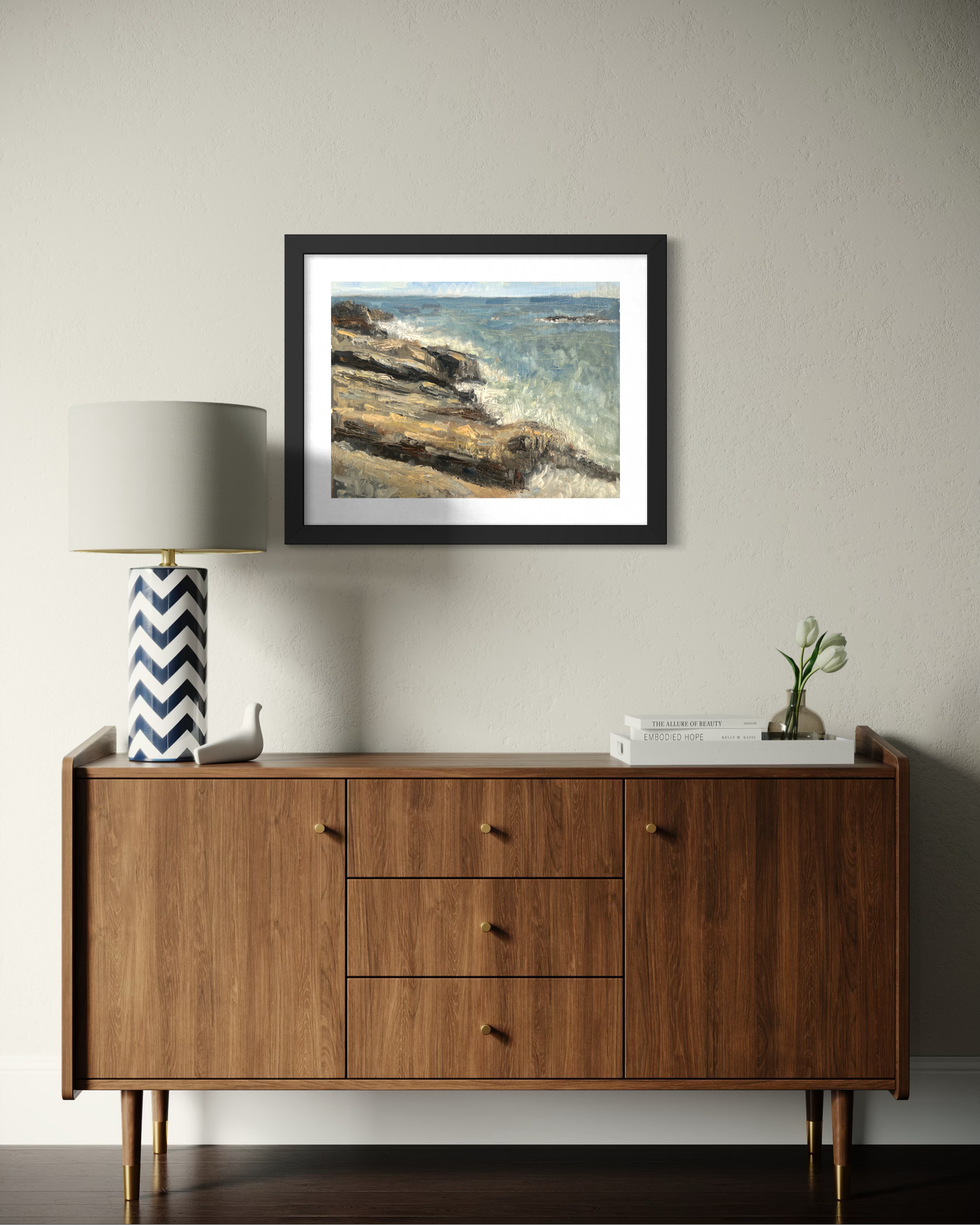 "Rocky Beach" Framed Poster
