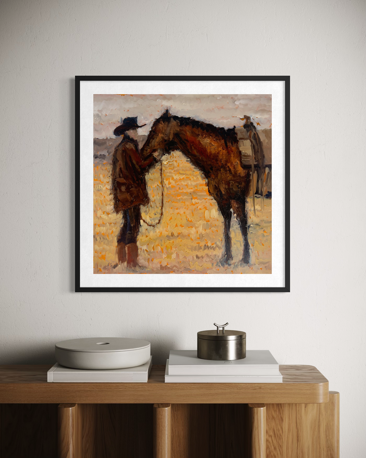 Tethered Souls poster by John Wellington — impressionist oil painting print