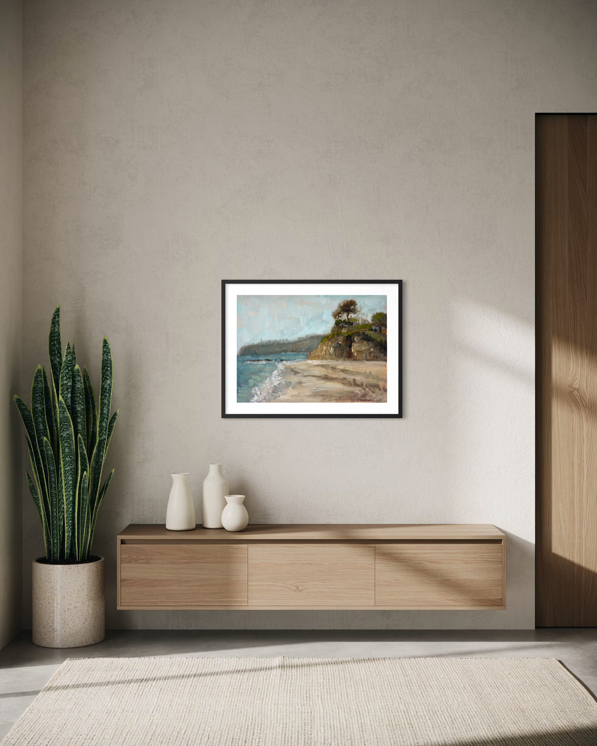 Victoria Beach Framed Poster