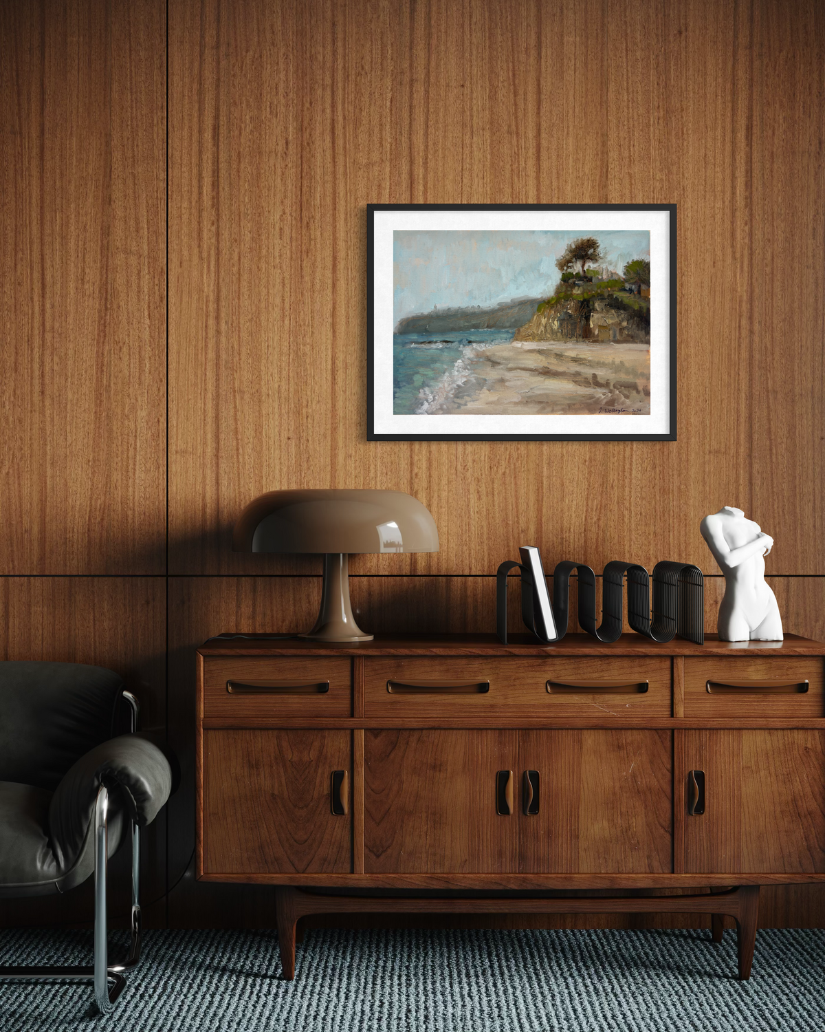 Victoria Beach Framed Poster