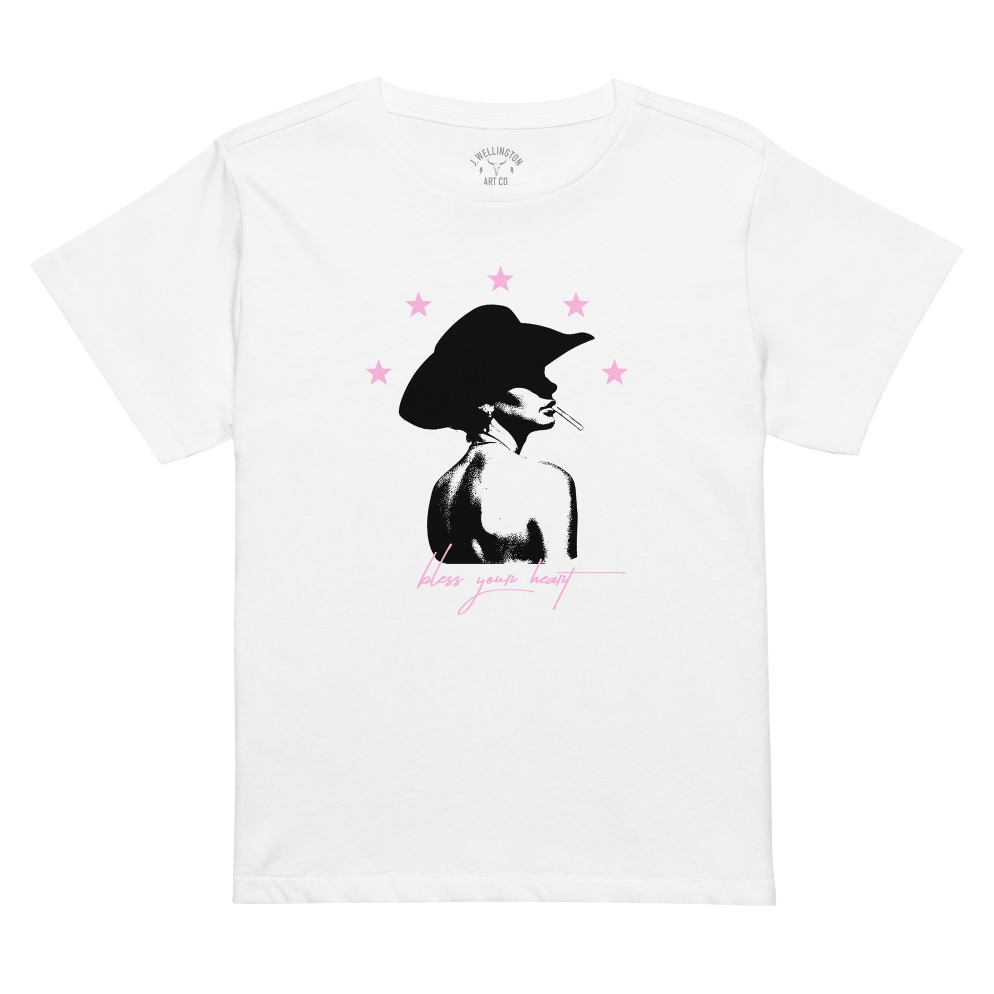 Bless Your Heart Baby Tee — front view on white background